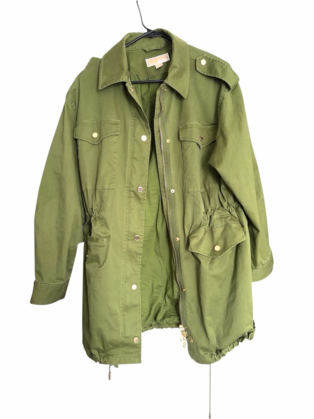 MICHAEL Michael Kors Women's EverGreen Stretch Organic Cotton Anorak Jacket